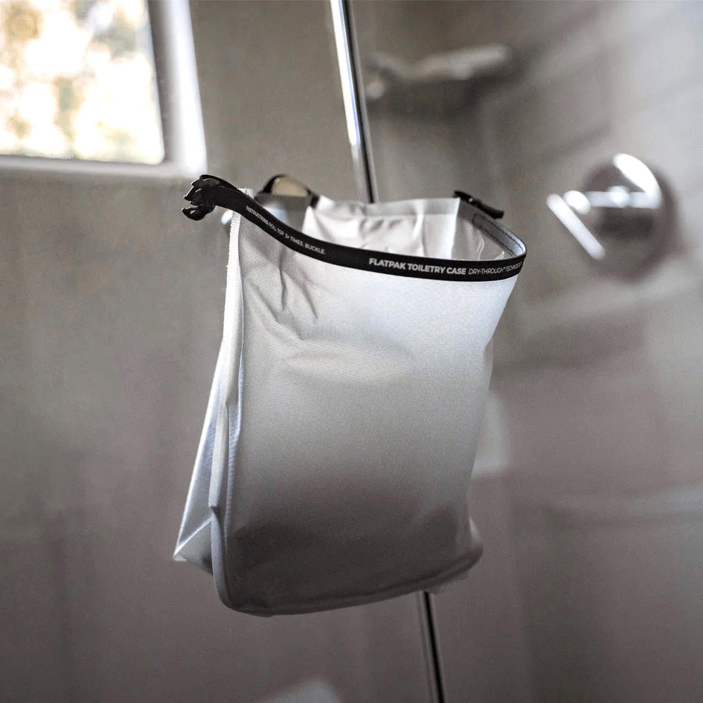 FlatPak Waterproof Wash Bag (White)