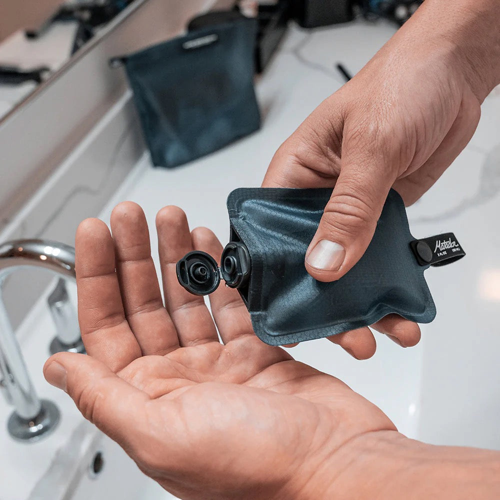 FlatPak Travel Toiletry Bottle Set (Black)