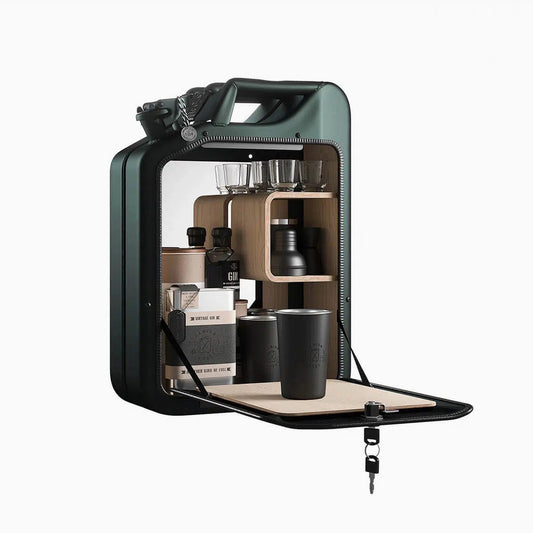 Jerry Can Bar Cabinet (Racing Green)