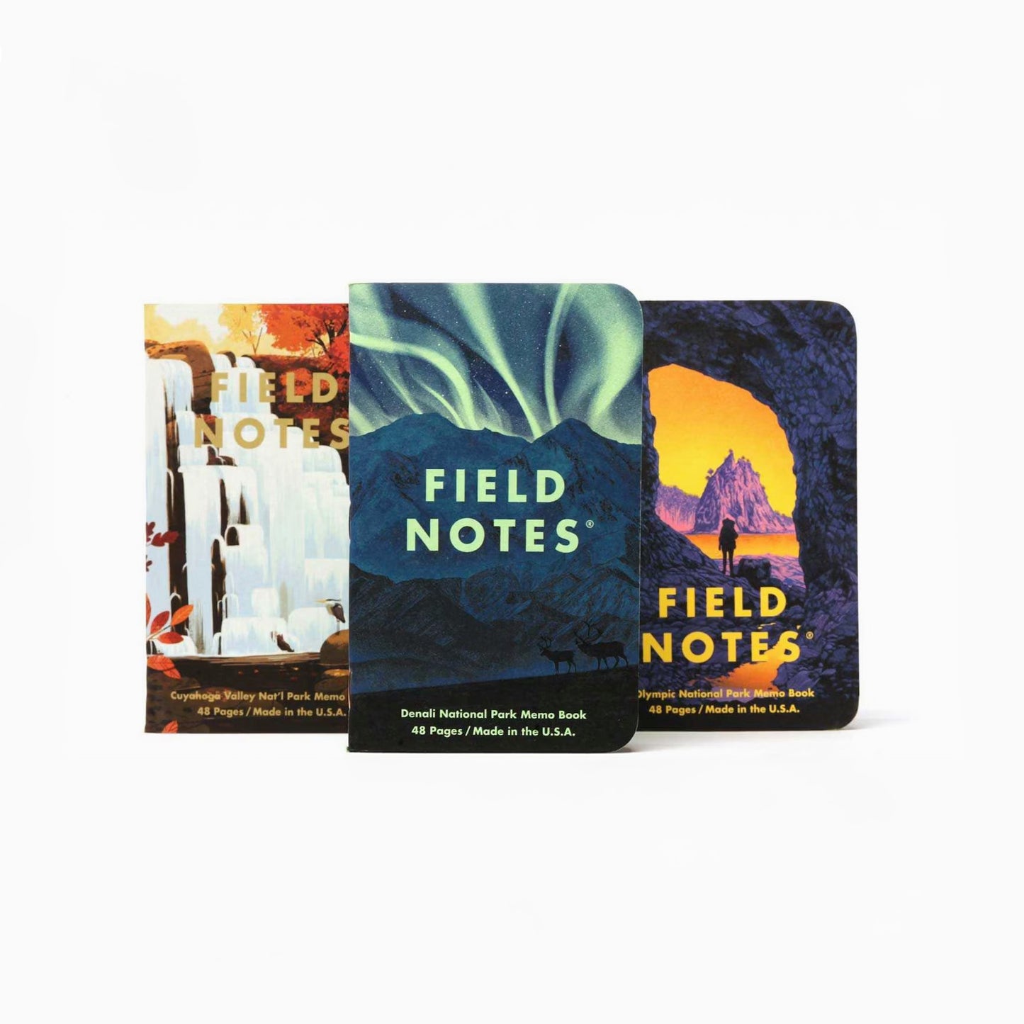 U.S. National Parks Notebooks (Denali, Cuyahoga, Olympic)