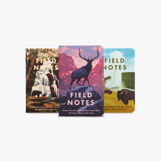 U.S. National Parks Notebooks (Rocky Mountain, Great Smoky Mountains, Yellowstone)