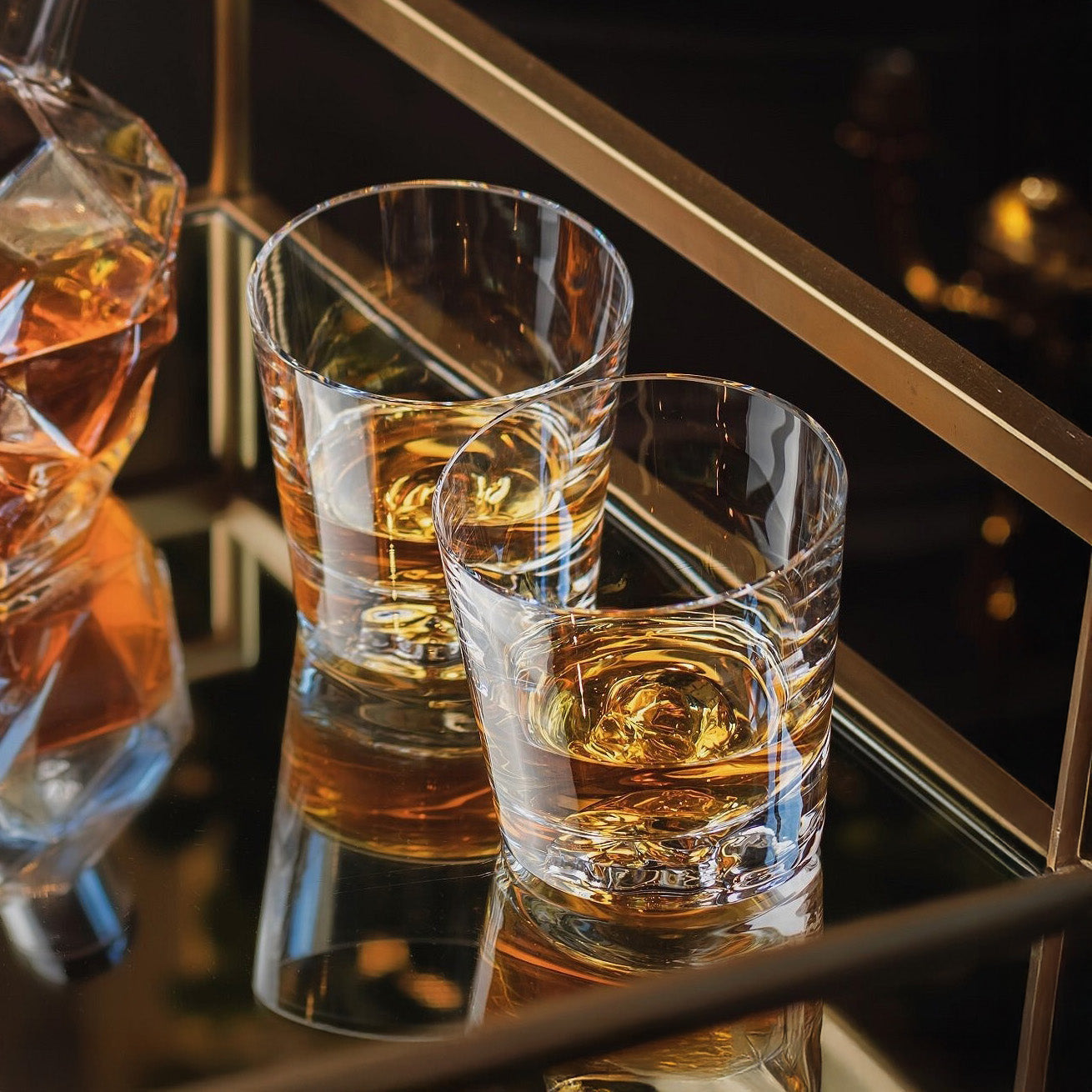 Memento Mori Crystal Whisky Glasses