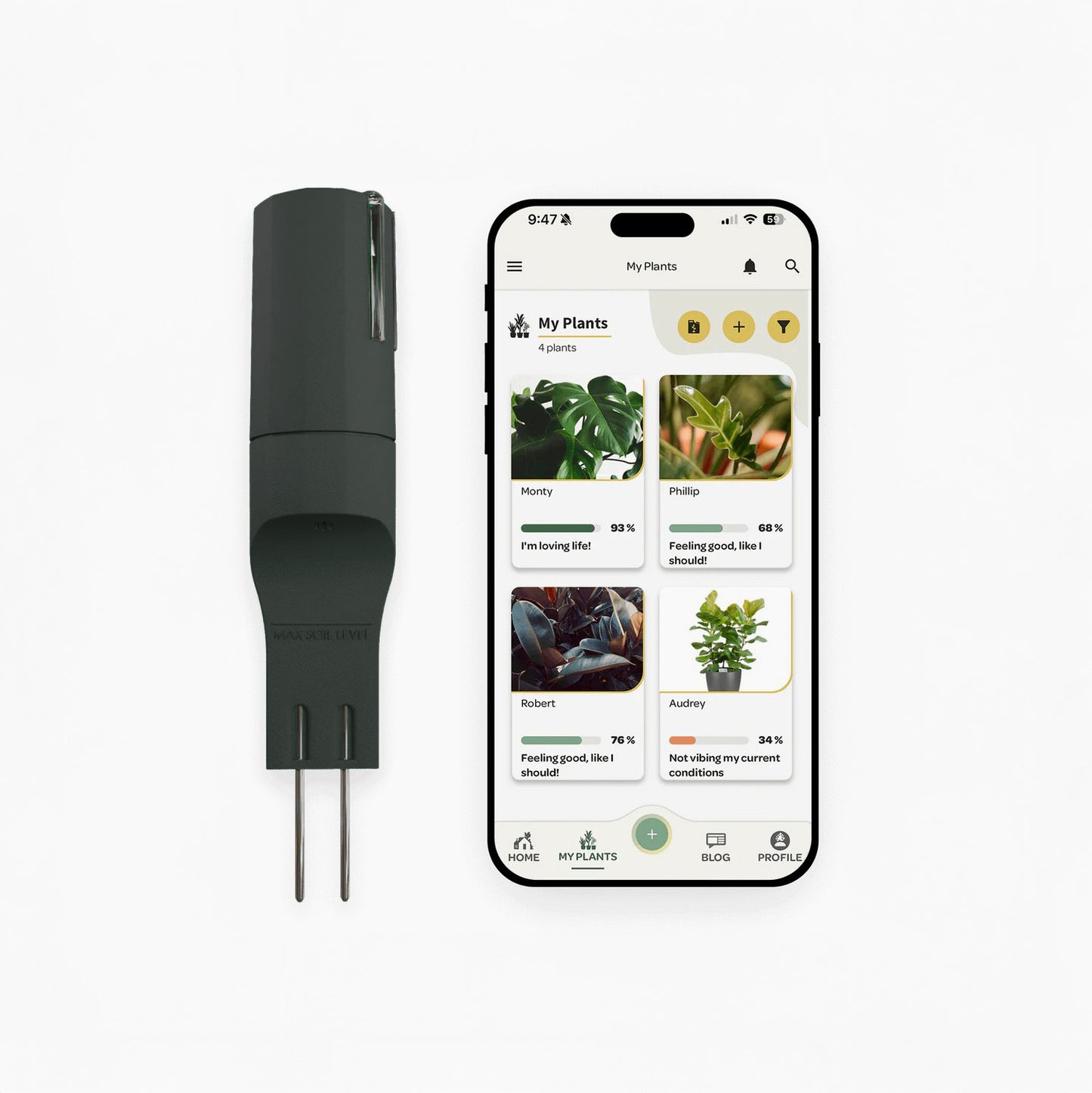 Bluetooth Smart Plant Sensor Set (Charcoal)