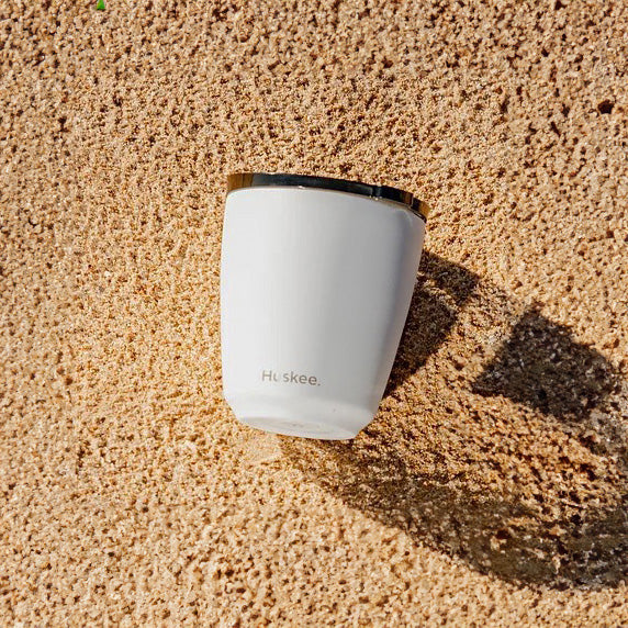 Insulated Steel Travel Mug (White)