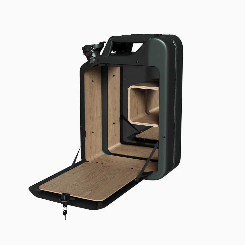 Jerry Can Bar Cabinet (Racing Green)
