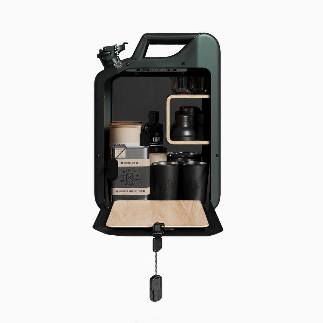 Jerry Can Bar Cabinet (Racing Green)