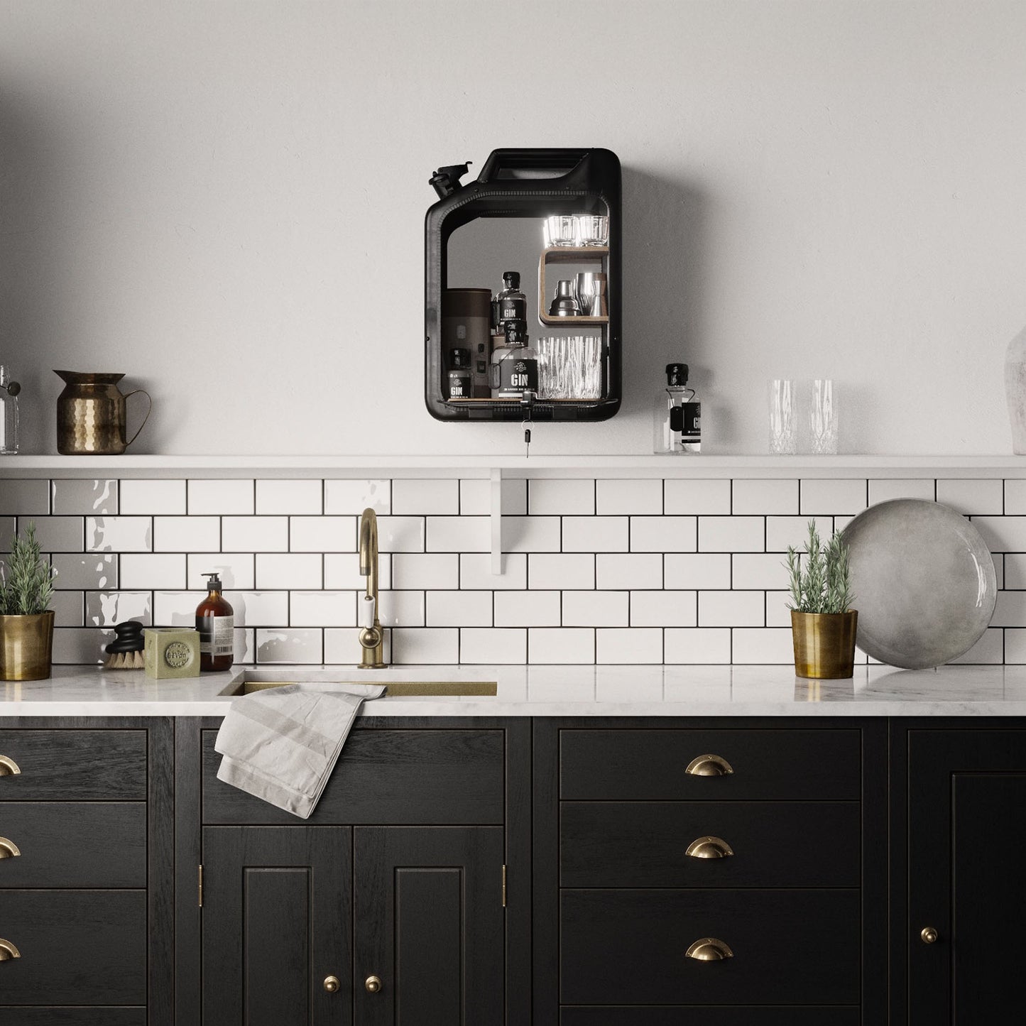 Jerry Can Drinks Bar (Nano Black + Red Gum)