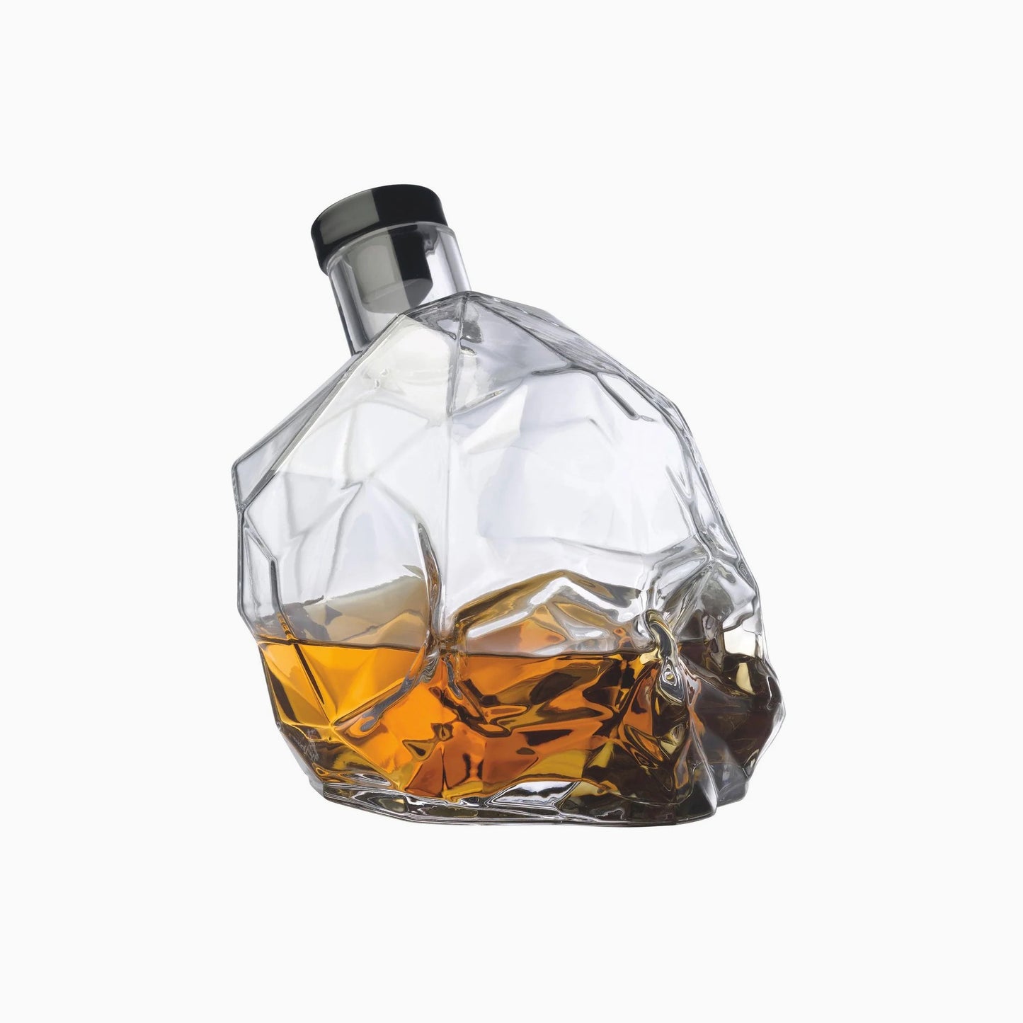 Memento Mori Crystal Whisky Decanter