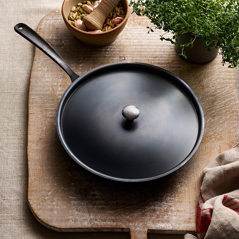 Hand-Forged Frying Pan + Lid (11")