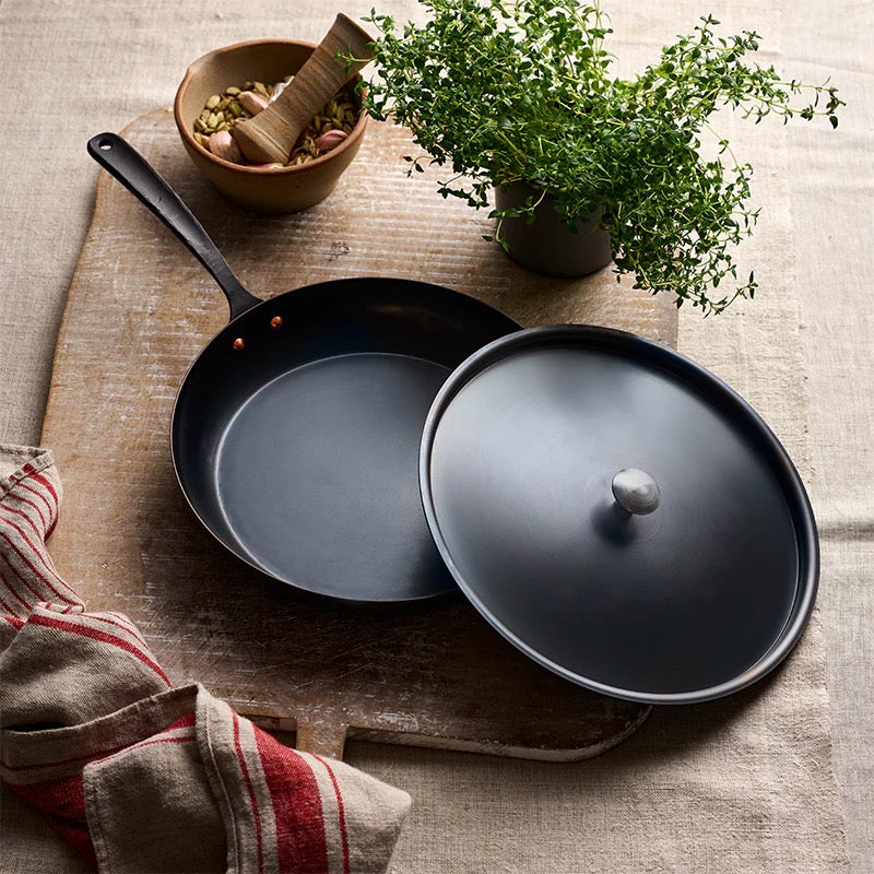 Hand-Forged Frying Pan + Lid (11")