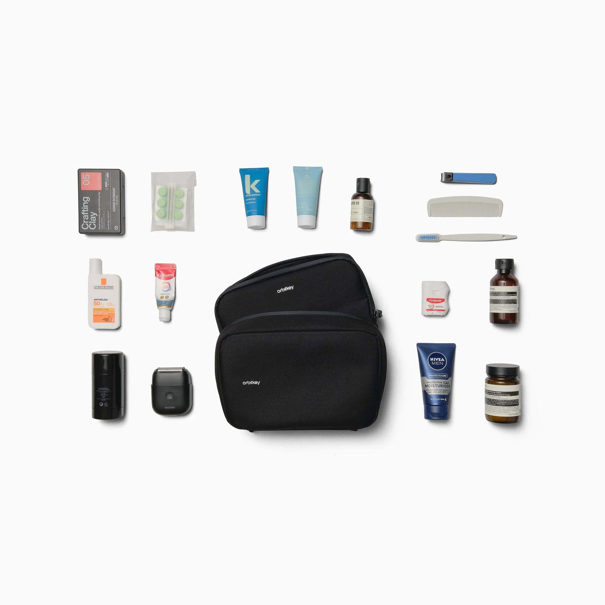 2-in-1 Toiletry Bag Set (Black)