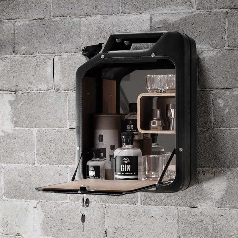 Jerry Can Drinks Bar (Nano Black + Red Gum)