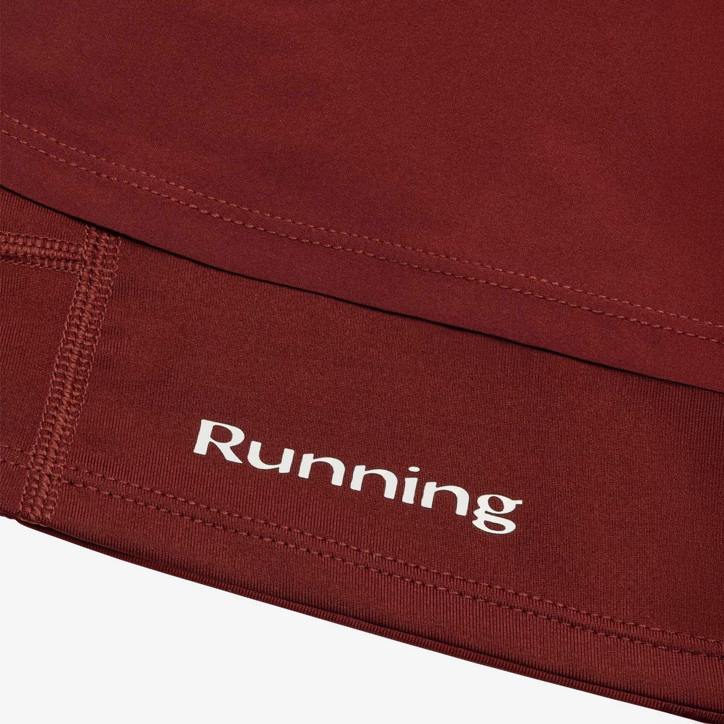 2-in-1 Running Shorts (Brick Red)