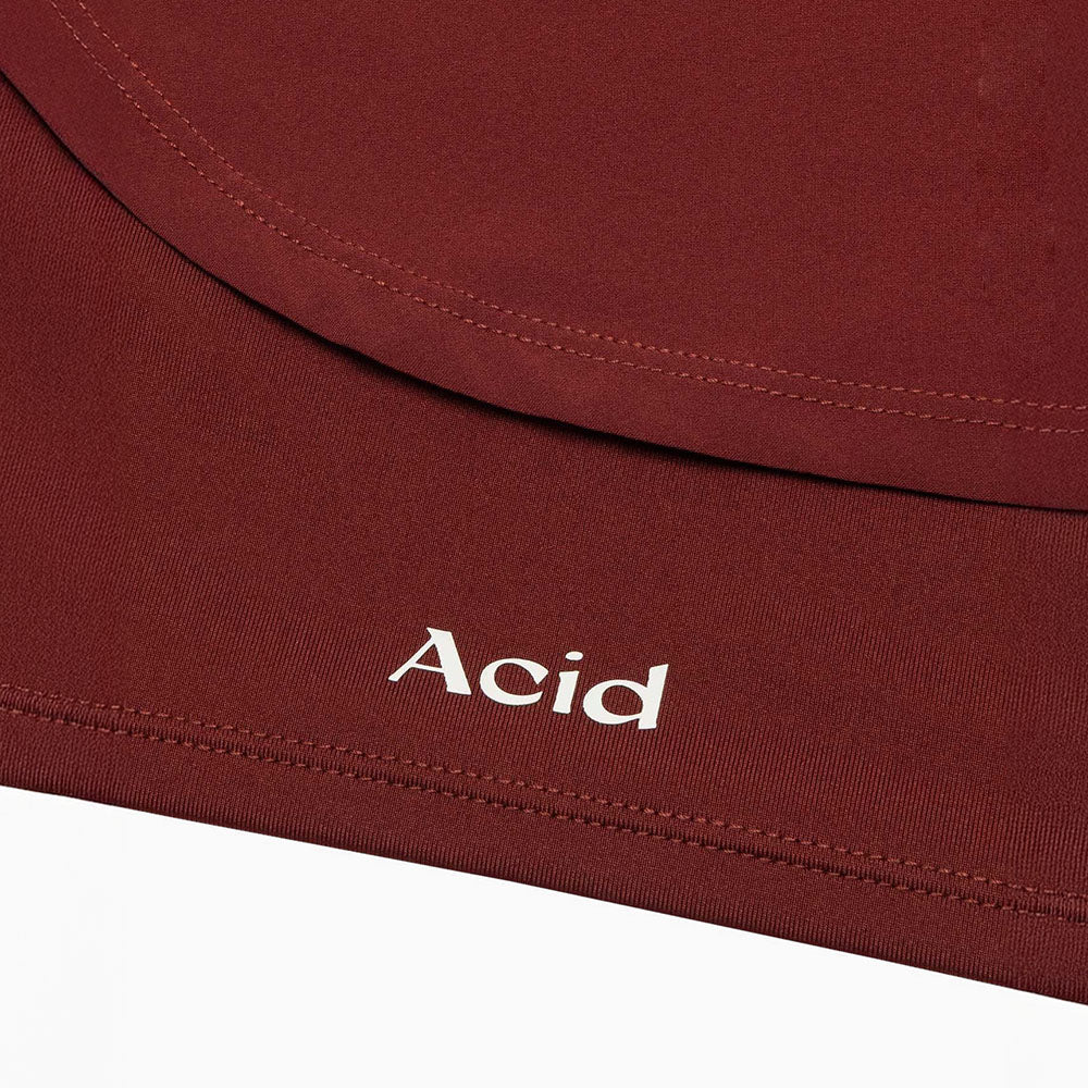 2-in-1 Running Shorts (Brick Red)