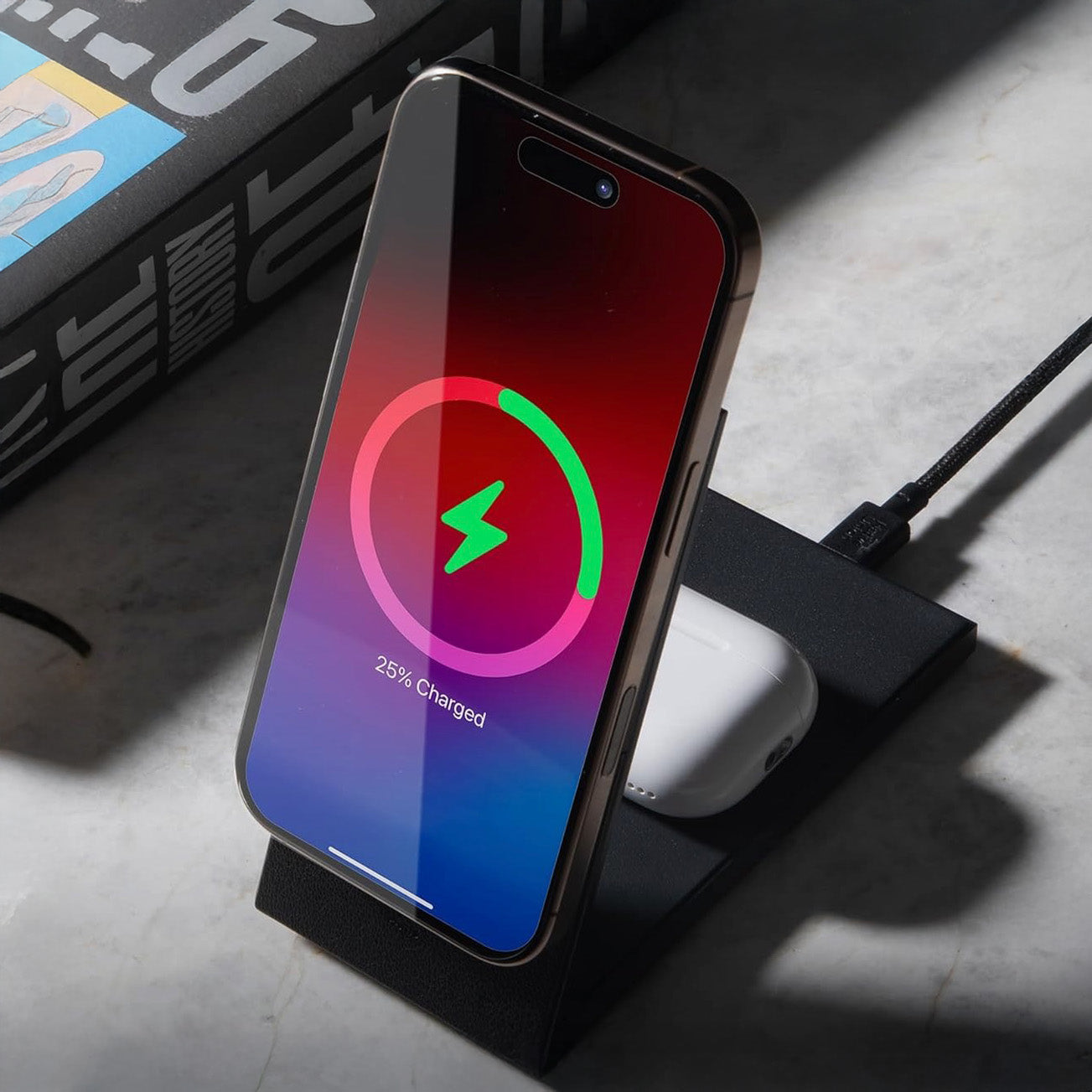 Rise 2-in-1 Qi2 Wireless Charger