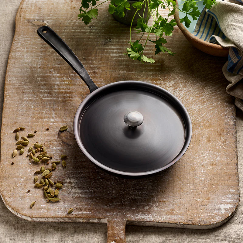 Hand-Forged Frying Pan + Lid (8")