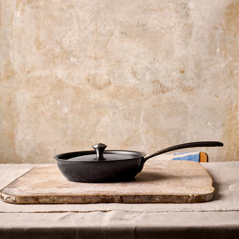 Hand-Forged Frying Pan + Lid (8")