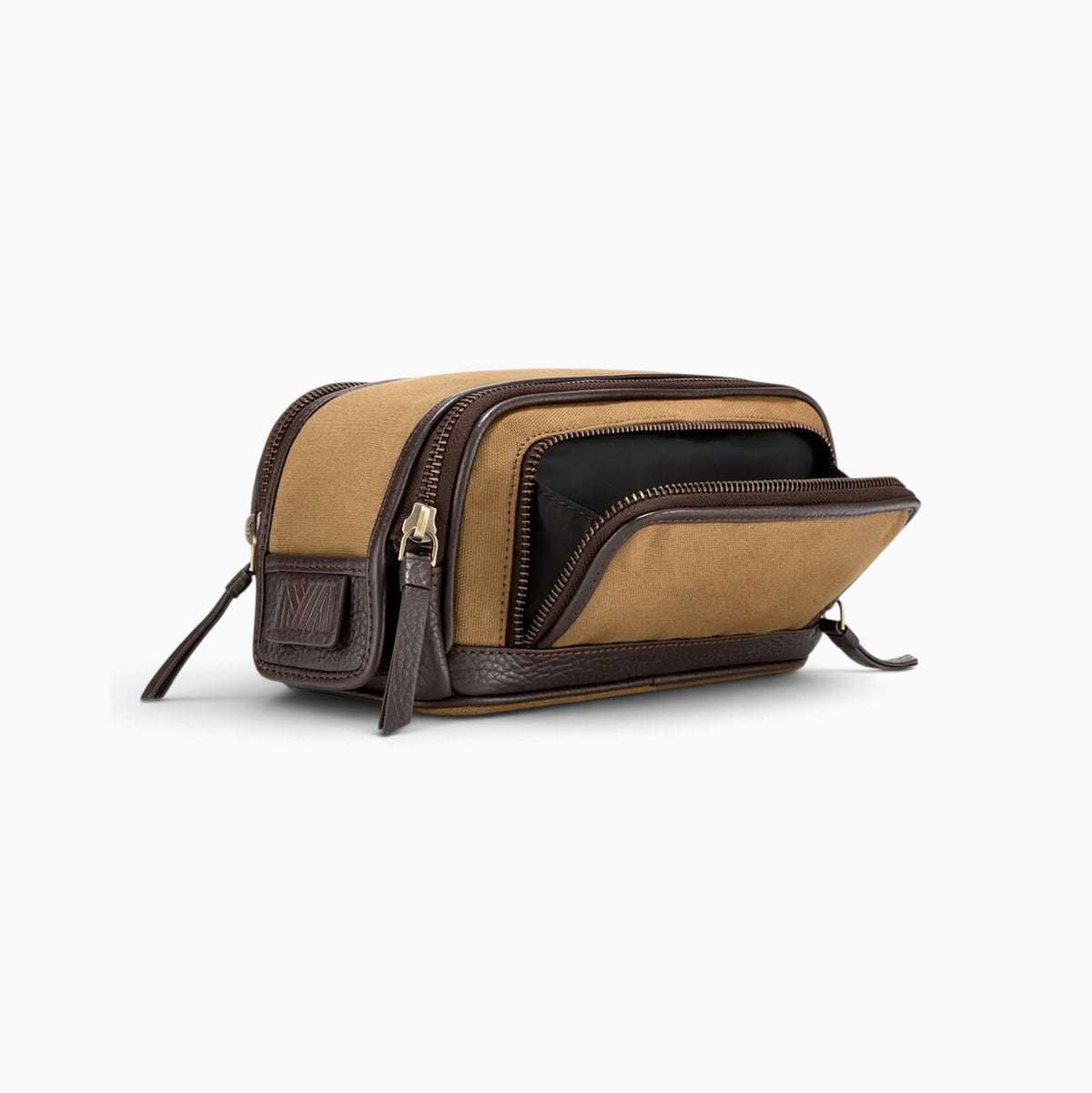 Gaucho Khaki Duo Zip Wash Bag