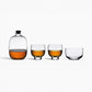 Malt Crystal Whisky + Wooden Tray Set