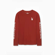 Long Sleeve Running T-Shirt (Brick Red)