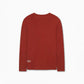 Long Sleeve Running T-Shirt (Brick Red)