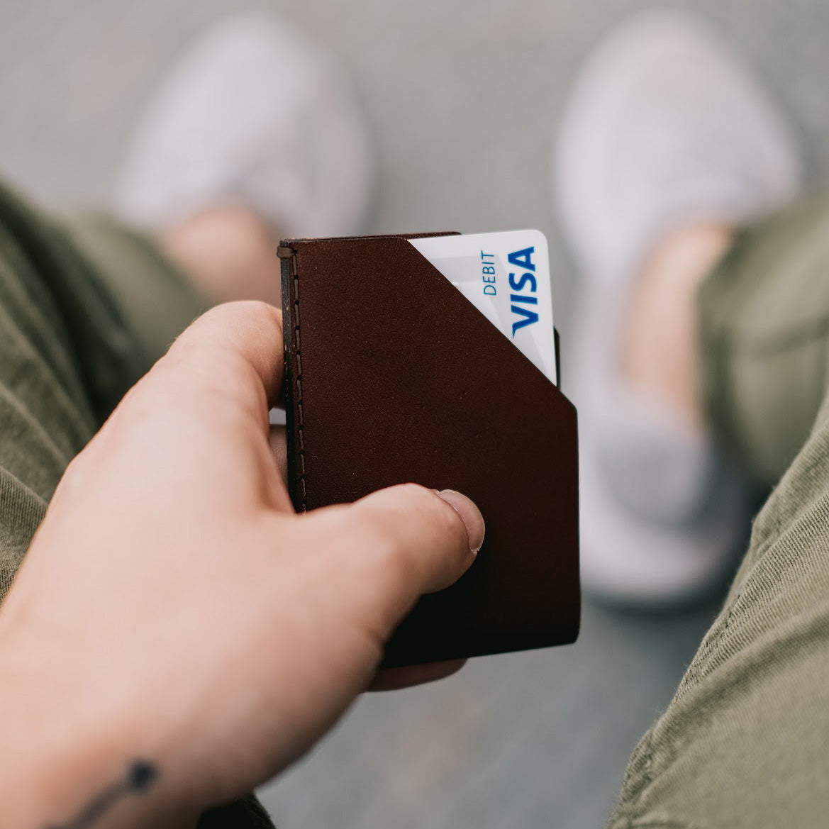 Leather Card Holder (Chestnut)