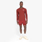 Long Sleeve Running T-Shirt (Brick Red)