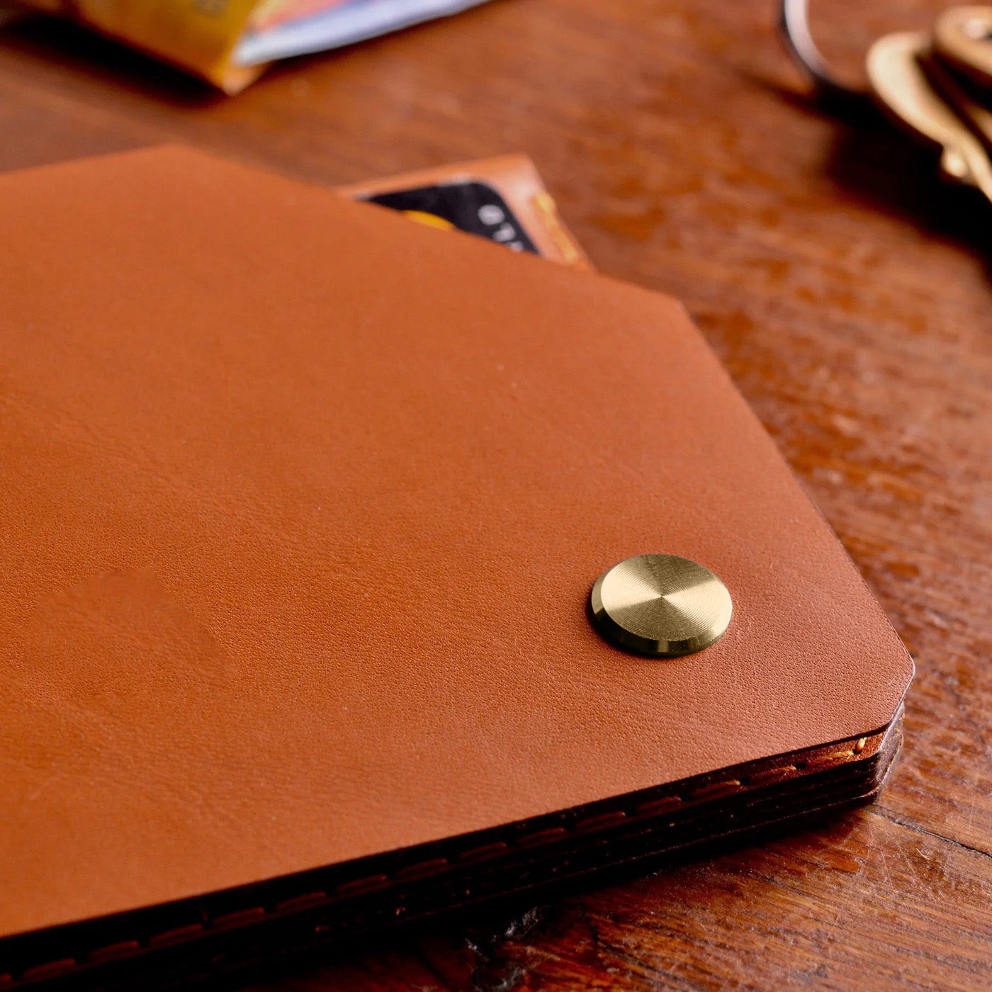 Leather Travel Wallet (Whisky)