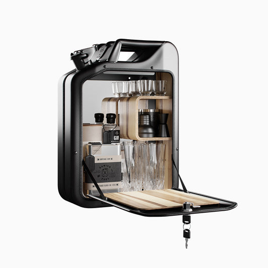 Jerry Can Drinks Bar (Nano Black + Red Gum)