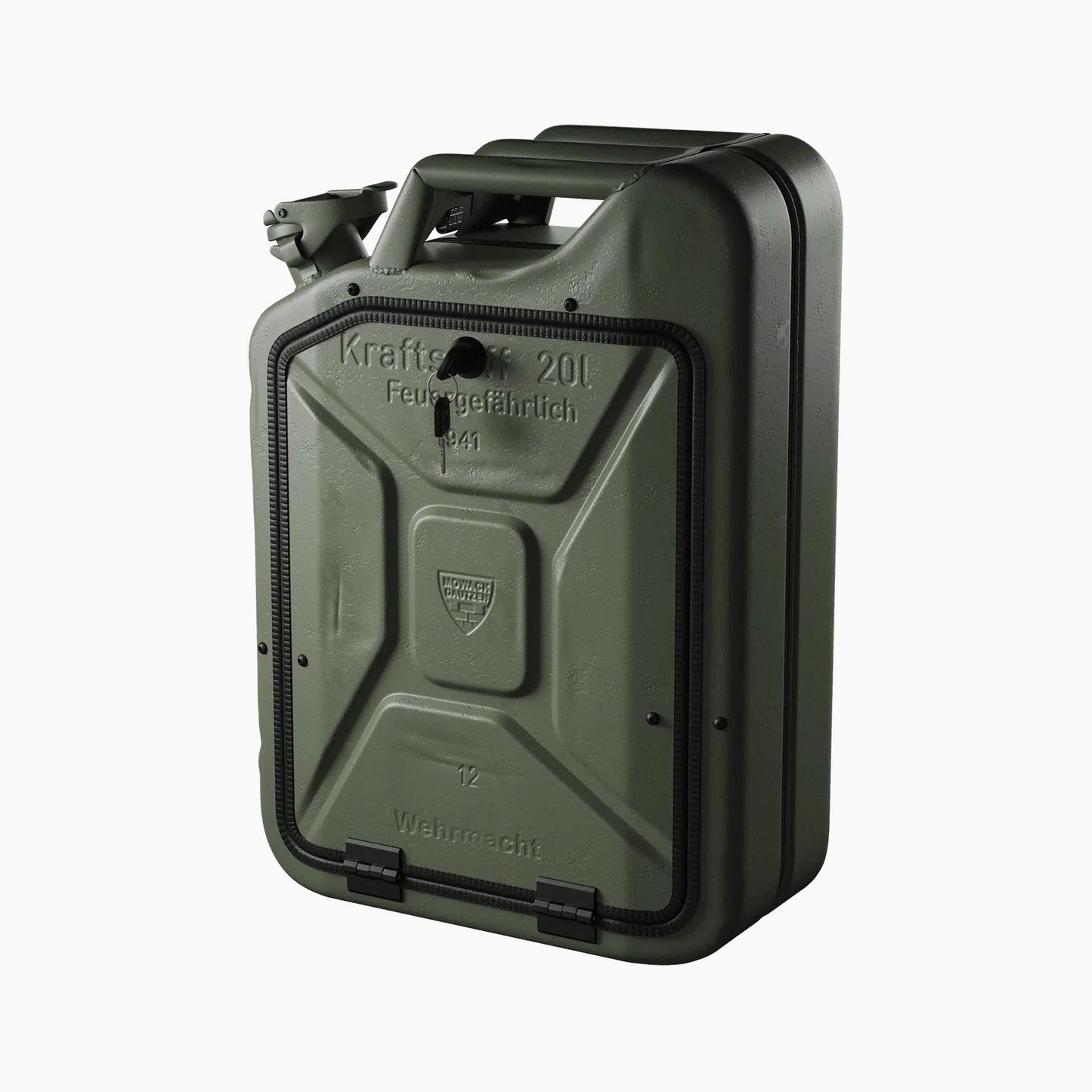 Jerry Can Bar Cabinet (Army Green + Oak)