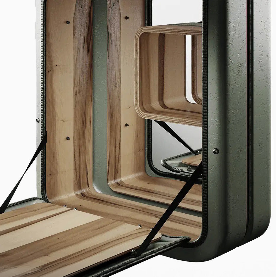 Jerry Can Drinks Bar (Army Green + Red Gum)