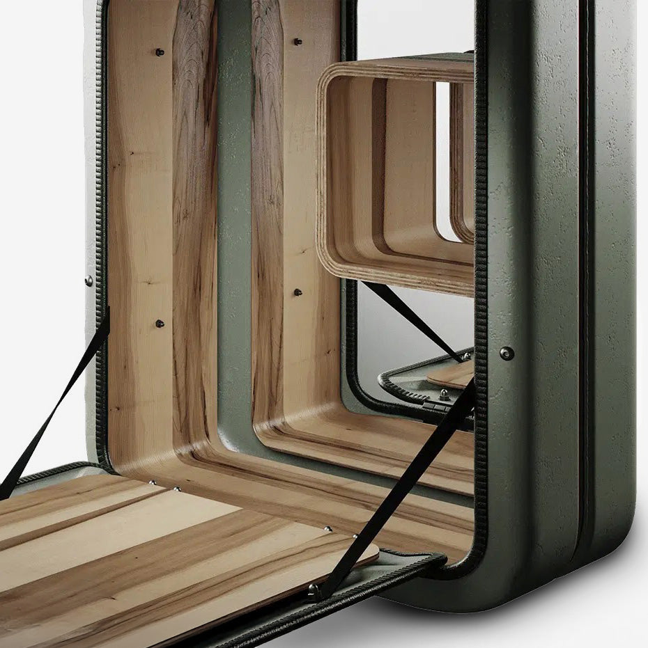 Jerry Can Drinks Bar (Army Green + Red Gum)