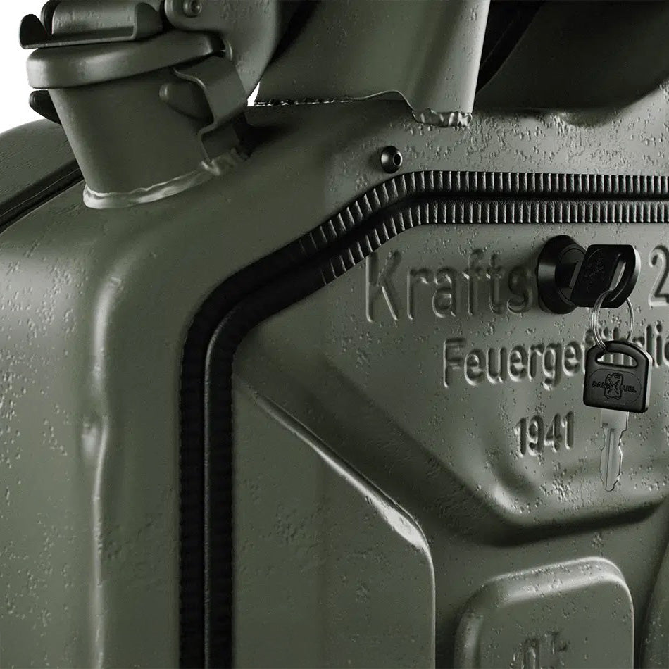 Jerry Can Bar Cabinet (Army Green + Oak)