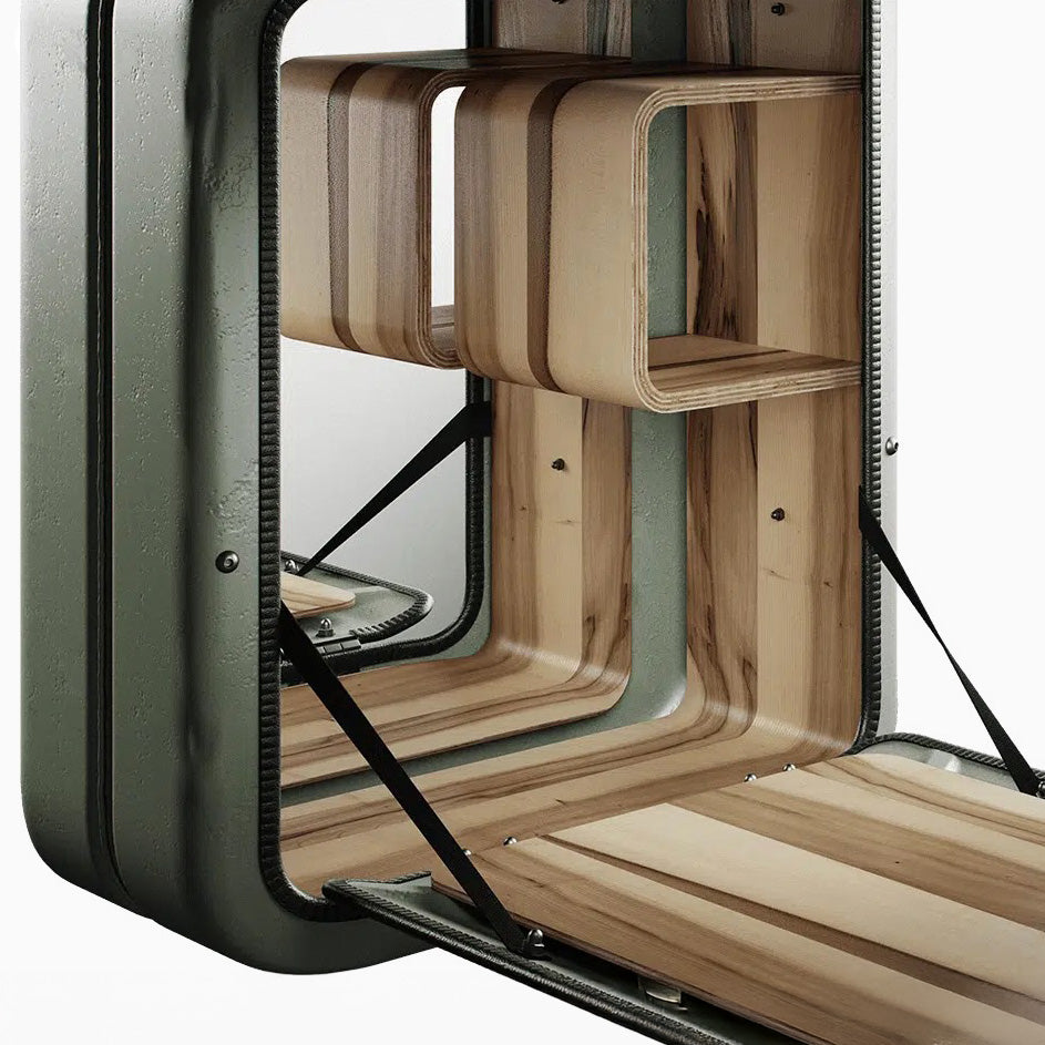 Jerry Can Drinks Bar (Army Green + Red Gum)