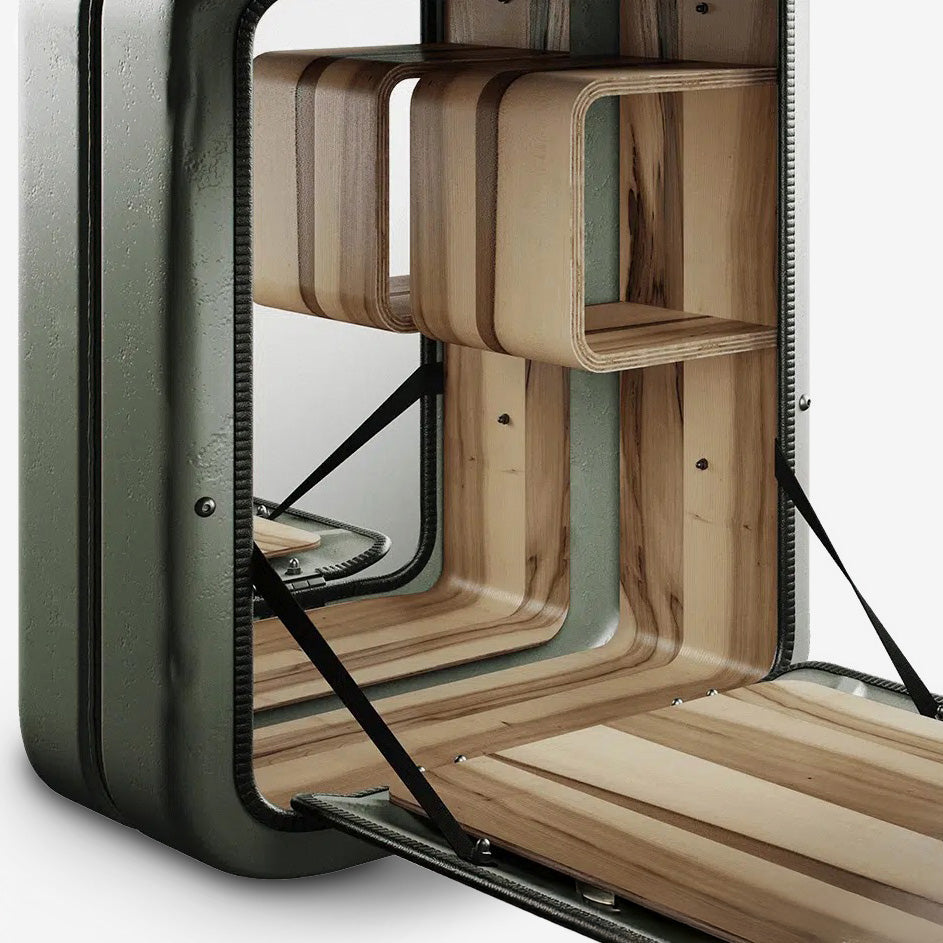 Jerry Can Drinks Bar (Army Green + Red Gum)