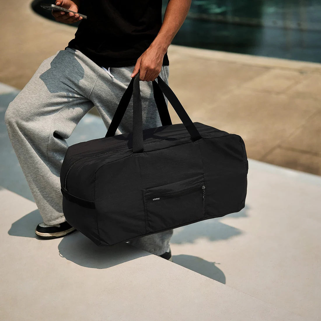 Foldable Duffel Bag (Black)