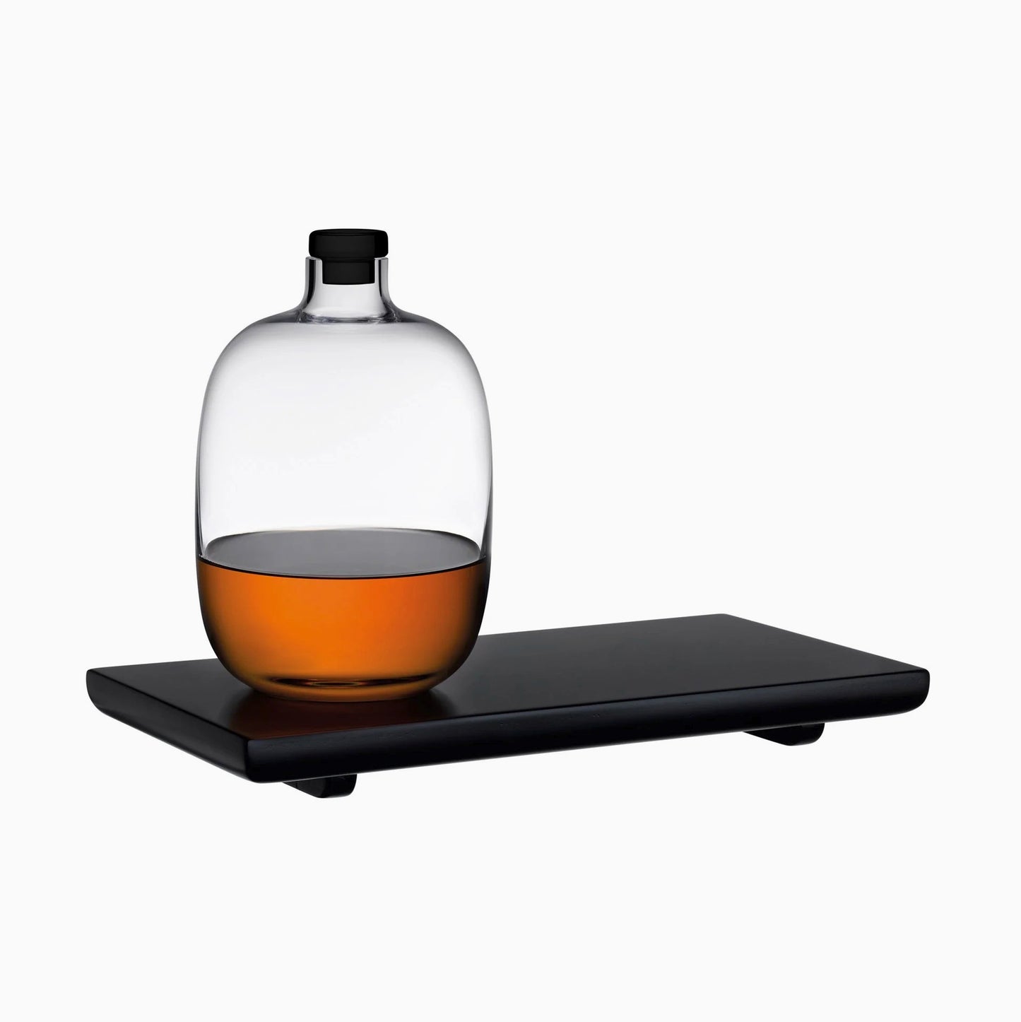 Malt Crystal Whisky + Wooden Tray Set