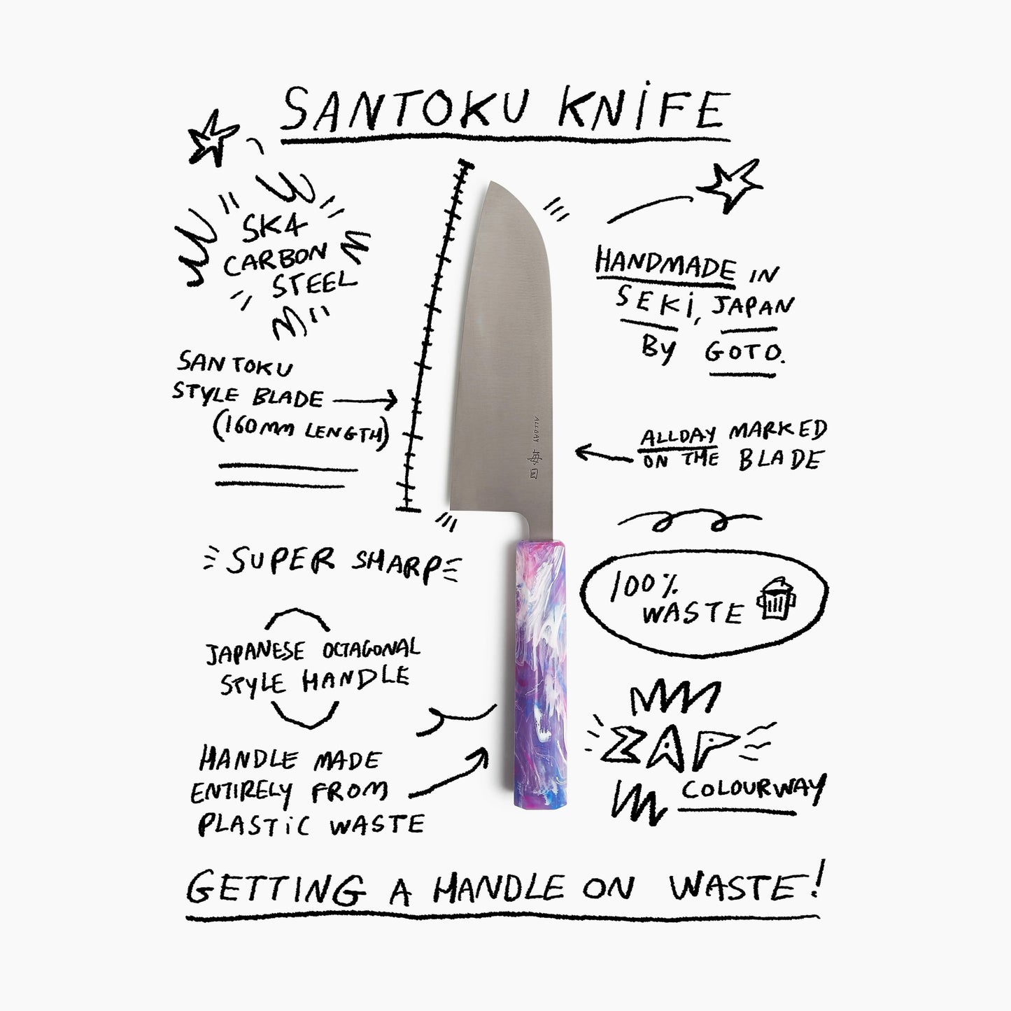 Santoku Knife (Zap)