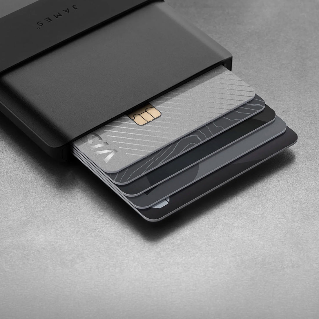 The Lowe Ultra-Slim Wallet (Black + Black)