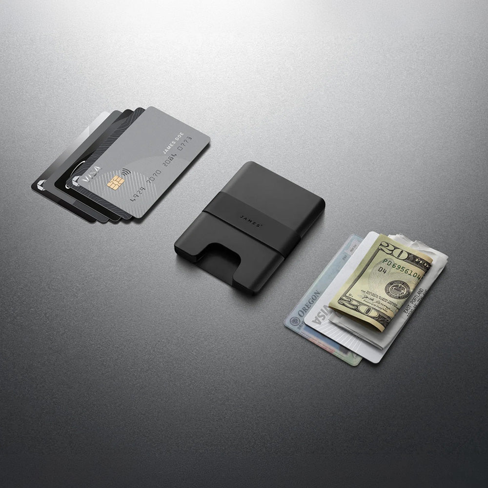 The Lowe Ultra-Slim Wallet (Black + Black)