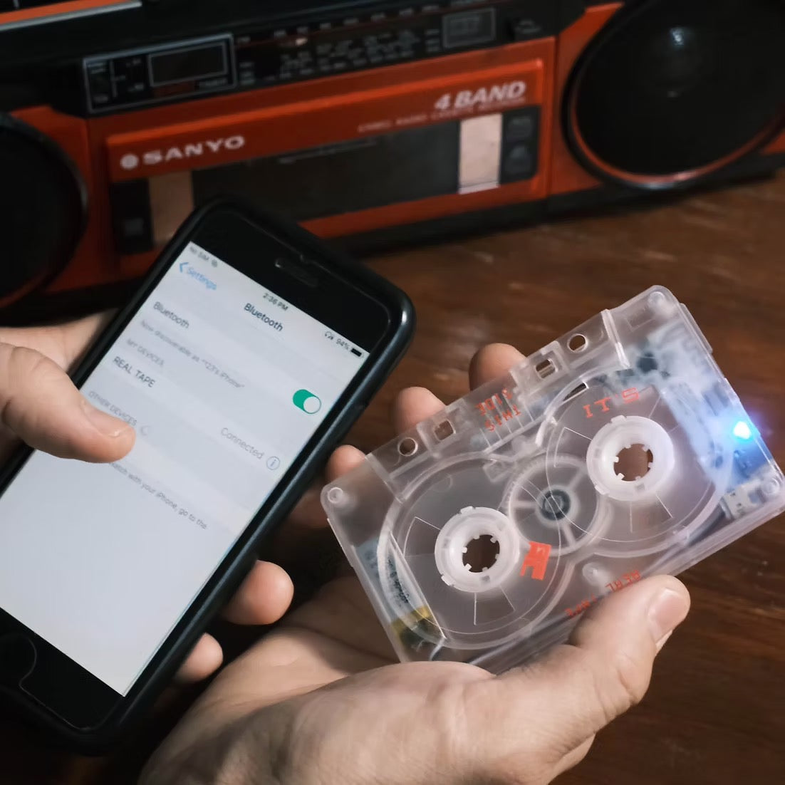Bluetooth Cassette Player + Speaker
