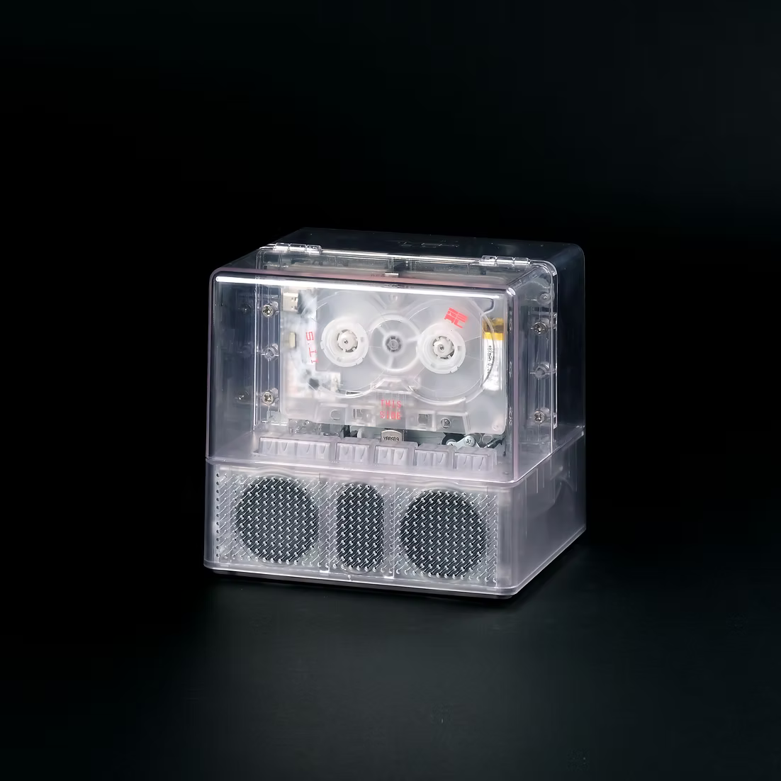 Bluetooth Cassette Player + Speaker (Transparent Ed.)