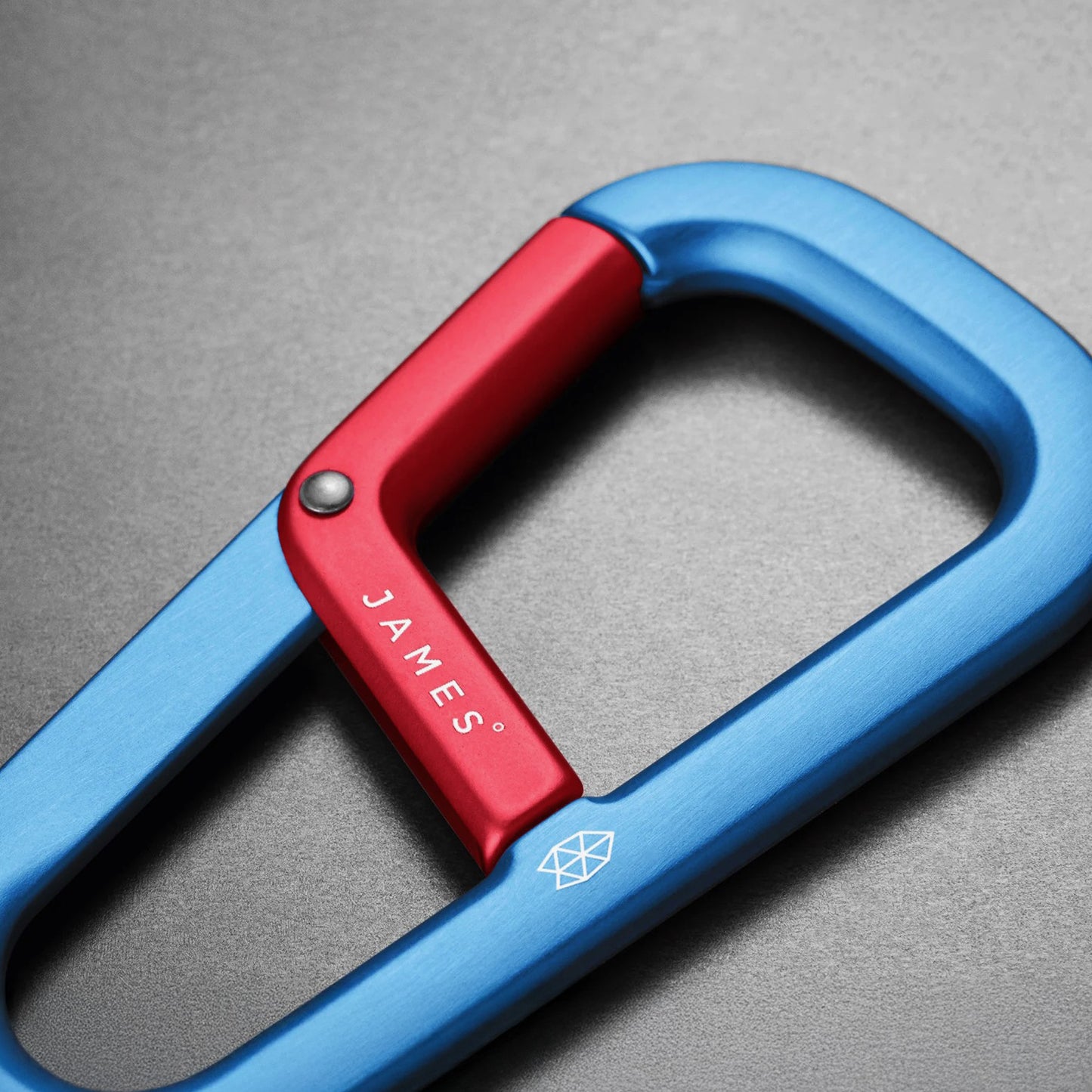 The Hardin Carabiner (Cerulean + Red)