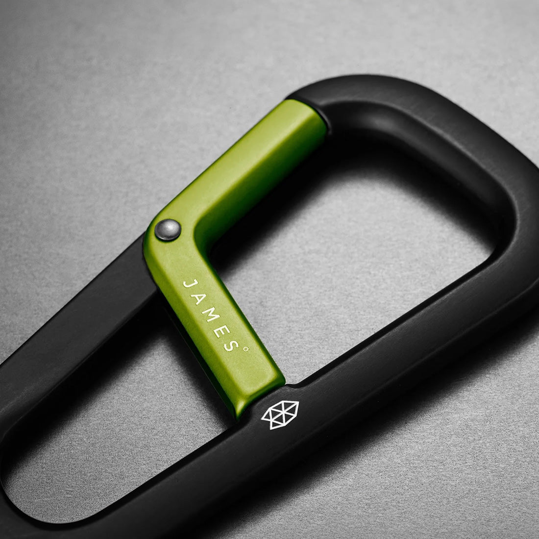 The Hardin Carabiner (Black + Electric Moss)