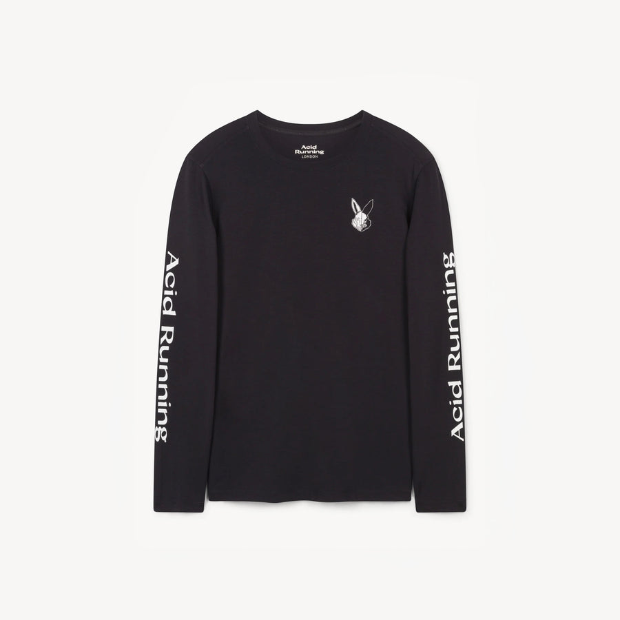 Long Sleeve Running T-Shirt (Black)