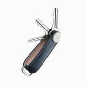 Leather Key Organiser (Navy)
