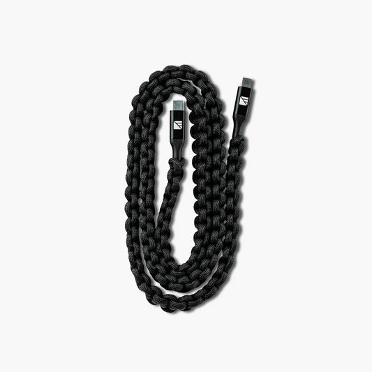 Paracord Charging Cable (Black / USB-C)