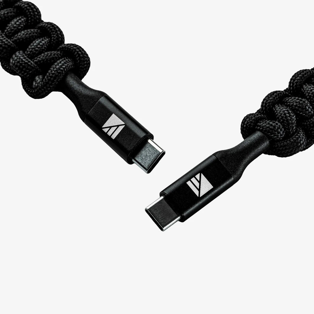 Paracord Charging Cable (Black / USB-C)