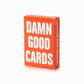 Damn Good Cards No. 3 (Orange)