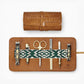 Herringbone Leather Grooming Roll